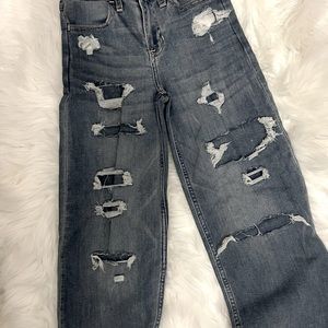 Abercrombie and fitch kids slim high rise wide leg 9/10